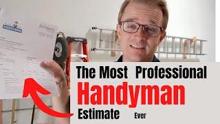 The Most Professional Handyman Estimate Ever! | Estimate Software