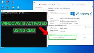 How to activate Windows permanently using cmd [Command Prompt] (All Editions) Without any SOFTWARE