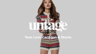 언티지 틴-러브 가디건 & 쇼츠 / UNTAGE CARDIGAN & SHORTS