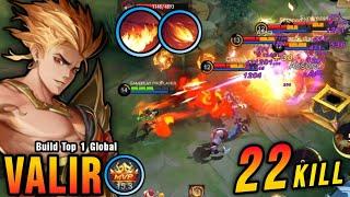 22 Kills!! Valir Full Magic Damage Build!! - Build Top 1 Global Valir ~ MLBB