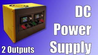 Benchtop Power Supply 0-30V, 0-5A, 3D printed, based on Mean Well AC/DC, 2 adjustable outputs