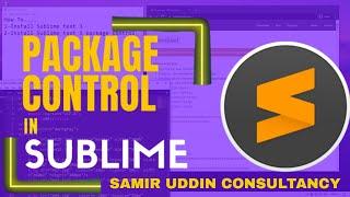 How to install sublime text package control | Latest Updated (2022) | Sublime text package control