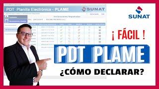 Cómo declarar el PDT PLAME SUNAT 2023