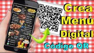 COMO HACER UN MENÚ DIGITAL CON CÓDIGO QR PARA RESTAURANTE ( EN 5 MINUTOS)