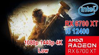 Rainbow six siege Rx 6700xt i5 12400 | 1080p 1440p 4K low setting Fps test