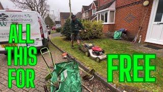 GARDEN TIDY UP AND PATIO CLEAN FOR FREE BUT WHY??(A DAY IN MY LIFE)