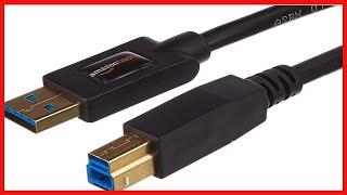 Amazon Basics USB 3.0 Cable - A-Male to B-Male Adapter Cord - 6 Feet (1.8 Meters)