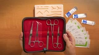  Complete Suture Practice Kit Includes Large Silicone Pad and Tool Kit (4K) 