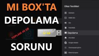 Mi Box Depolama Alanını Arttırıyoruz  Tam 40 GB 