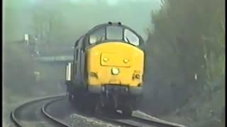 Class 37/9 No. 37903 passes West to Margam at Llanharan on an empty Steel train in 1993.