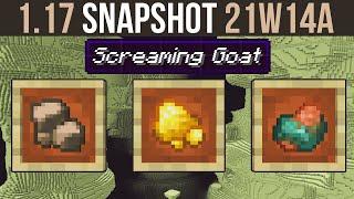 Minecraft 1.17 Snapshot 21w14a Raw Gold, Iron & Copper (Works With Fortune)