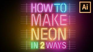 How to make neon effect in 2 ways