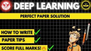 RGPV Deep Learning Paper Solution |  AL503 | Easy Explanation for 2025 Exams | Hindi #deeplearning