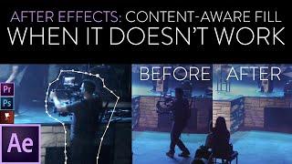 Adobe After Effects Tutorial | Content-Aware Fill - WHEN IT DOESN’T WORK