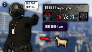 Low Level DESTROYS Sweaty Tryhards In GTA 5 ONLINE (Freemode War)