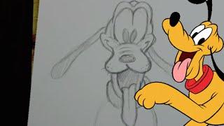 How to Draw PLUTO (a Disney Classic) - @DramaticParrot