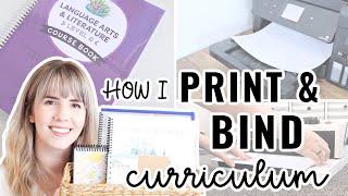 HOW I PRINT & BIND HOMESCHOOL CURRICULUM | How to print at home for cheap!