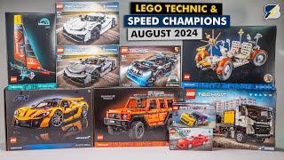 All the new LEGO Technic and Speed Champions sets coming in August are here!