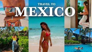 travel with me: all inclusive Mexico resort *reset before fall, getting tan, reading updates*