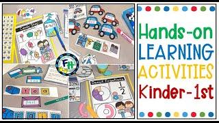 NEW Kinder/First Grade Activities! (Fractions, Subtraction, Word Work)