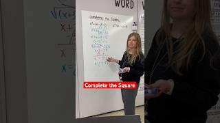 Completing the square! #math #algebra #iteachalgebra #mathematics