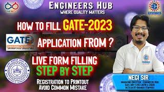 GATE -2023 || Know how to fill the Application form step by step  || IIT Kanpur || Negi sir