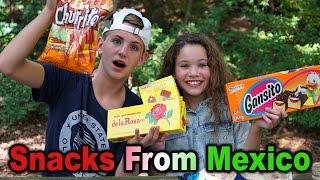 Trying Snacks from Mexico! (MattyBRaps & Sierra Haschak)