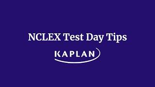 NCLEX Test Day Tips
