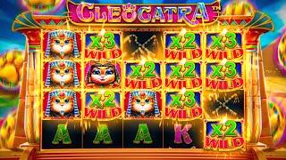 *NEW* CLEOCATRA SLOT was BROKEN... MASSIVE WINS!? (INSANE)