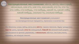 Русский язык. 10 класс. Местоимение как часть речи как часть речи. Разряды местоимений