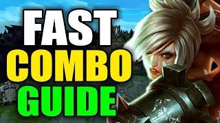 How to Riven Fast Q Combo (Animation Cancel) - Season 10 Riven Guide