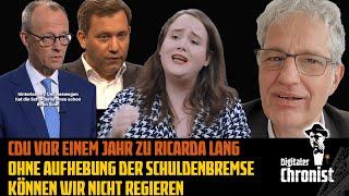 CDU im Februar 24 zu Ricarda Lang: Ohne Aufhebung der Schuldenbremse können wir nicht regieren