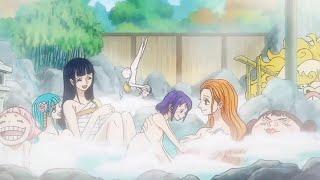 Nami taking a bath with other girls #onepiece #onepieceepisode1079