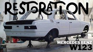 TOTALITAS !!!!!! MOBIL MASIH MULUS DI CAT ULANG TOTAL / RESTORATION MERCEDES BENZ W123