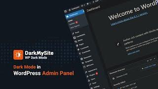 How to enable dark mode in WordPress Admin Panel using DarkMySite