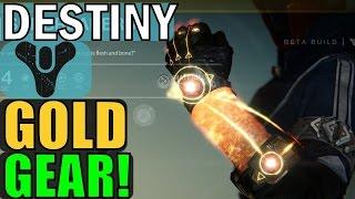 Destiny: GOLD (Exotic) Guns and Armor Overview