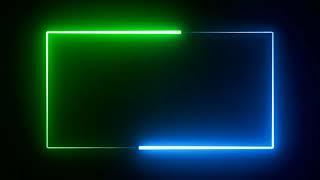 N01 Neon Border Audio Spectrum Black Screen Effect | lighting border template for alight motion