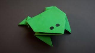 Оригами лягушка, которая высоко прыгает! Как сделать прыгающую лягушку из бумаги