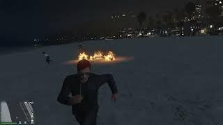 GTA online - I push NPC on fire