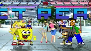 nbglowrock12 does Spongebob and Panty in Mugen arcade mode