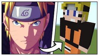 How to Build a Naruto Uzumaki Statue (Naruto Shippuden) - Minecraft