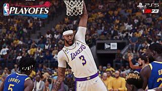 NBA 2K23 Gameplay PS5 - AD & LeBron 50 Points! Playoffs | Lakers vs Warriors