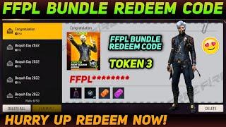 Free Fire FFPL Redeem Code | FFPL Bundle Redeem Code | FFPL Bundle Token 3 Redeem Code | Free Fire