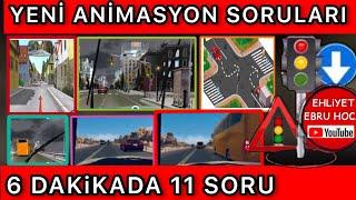 YENİ ANİMASYONLU SORULAR #ehliyetanimasyonlusorular ANİMASYON EHLİYET SINAV SORULARI #ehliyetsınavı