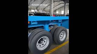 2024 Brand New Flatbed Truck 3 Axle 40Ft Trailer | China Flatbed Container Chassis Trailer Supplier