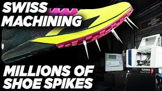 Swiss Machine Perfect Titanium Shoe SPIKES using SolidCAM | Tutorial