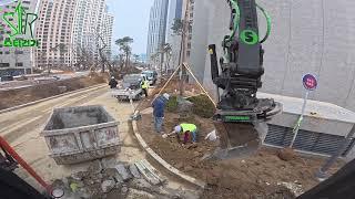 (4k)Volvo Ewr150e 소선회  부대토목 part30. #operator  #excavator #volvo  #tiltrotator #steelwrist #포크레인 