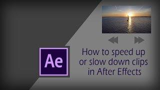 How to Speed up and slow down footage in After Effects | After Effects Tutorial