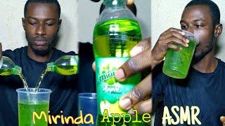 ASMR Drinking Mirinda Apple Flavour