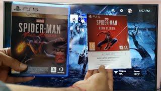 How to Redeem PS5 Marvel Spiderman Remastered code & Install in PS5 | Miles Morales Ultimate Edition